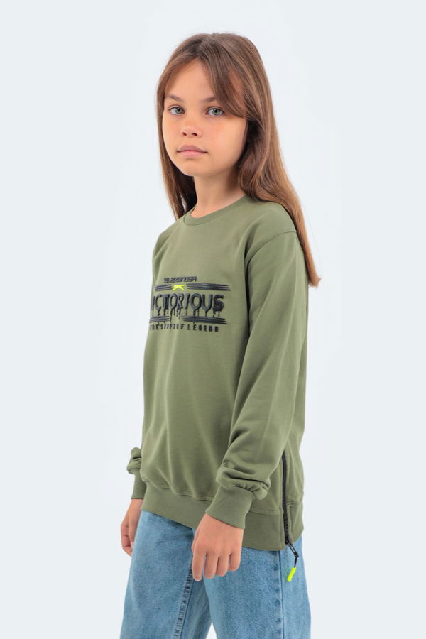 DUNA IN Unisex Çocuk Sweatshirt Haki