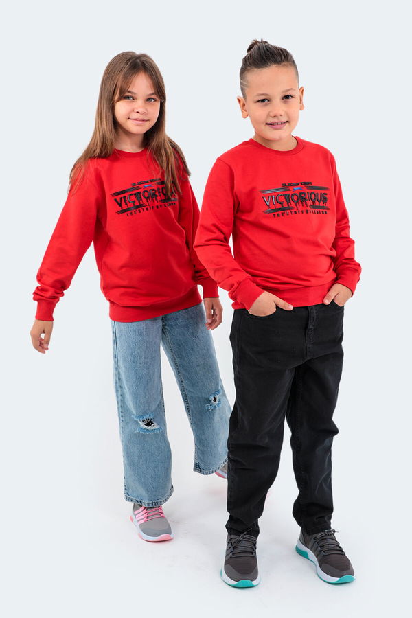 DUNA IN Unisex Çocuk Sweatshirt Kırmızı