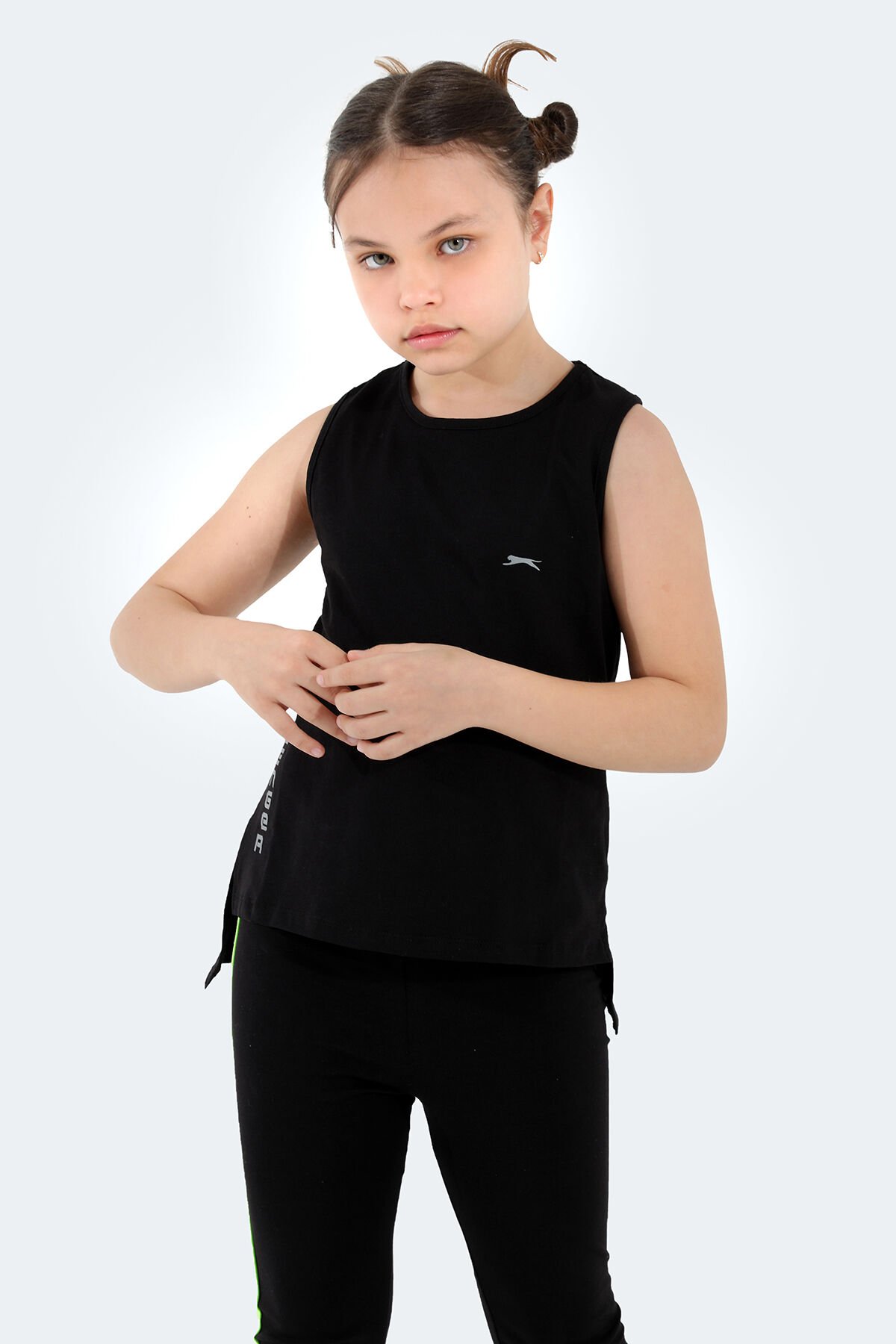 Slazenger DYLAN Kız Çocuk T-Shirt Siyah
