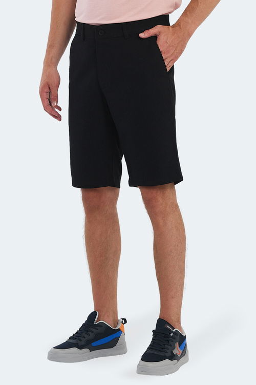 Slazenger EASILY 2li Set Erkek Şort Siyah -Taş Gri