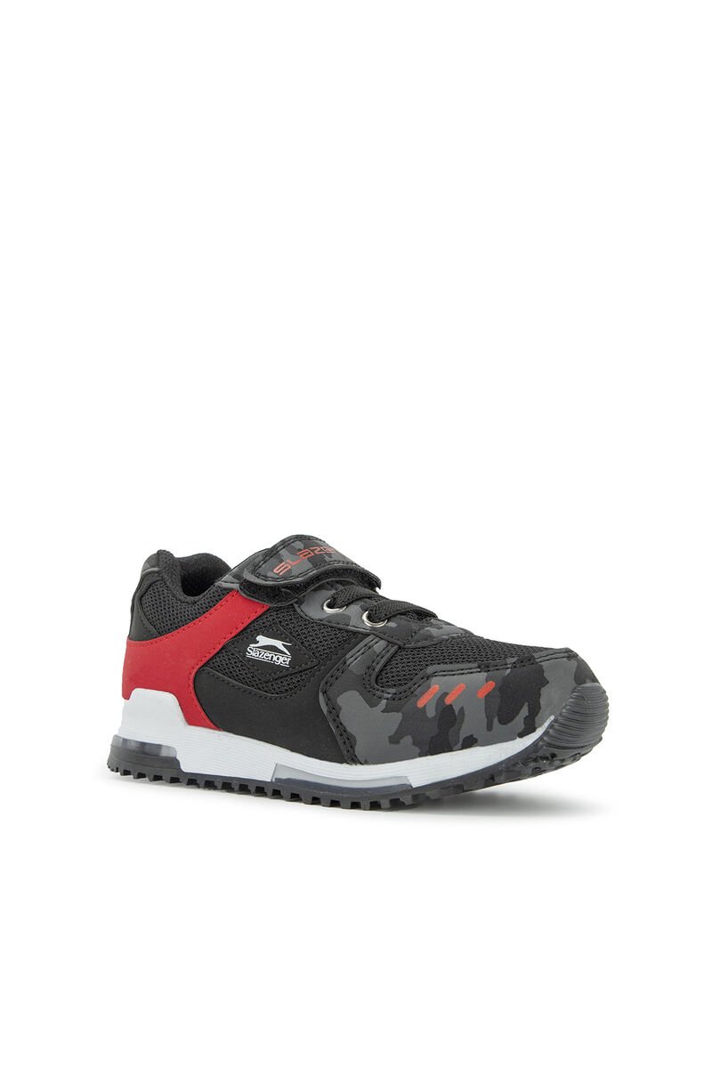 Slazenger EDMOND KTN Sneaker Erkek Çocuk Ayakkabı Siyah Kamuflaj - Thumbnail