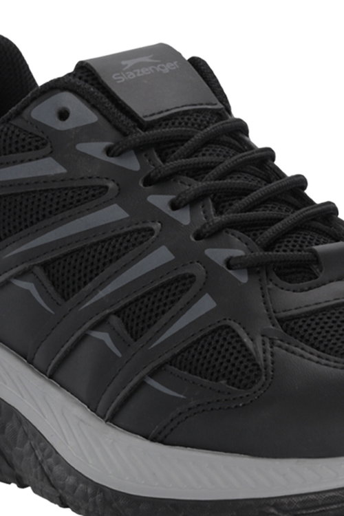 Slazenger EMEKA Erkek Siyah / Koyu Gri Koşu & Yürüyüş Spor Ayakkabısı