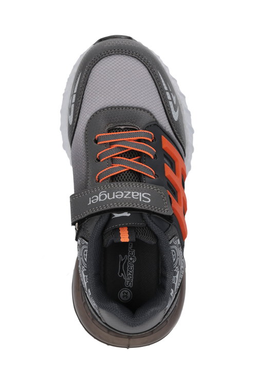 Slazenger ENZO I Erkek Çocuk Füme / Turuncu Günlük Spor Ayakkabısı