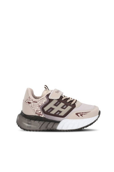 Slazenger ENZO I Unisex Çocuk Bej / Kahve Günlük Spor Ayakkabısı