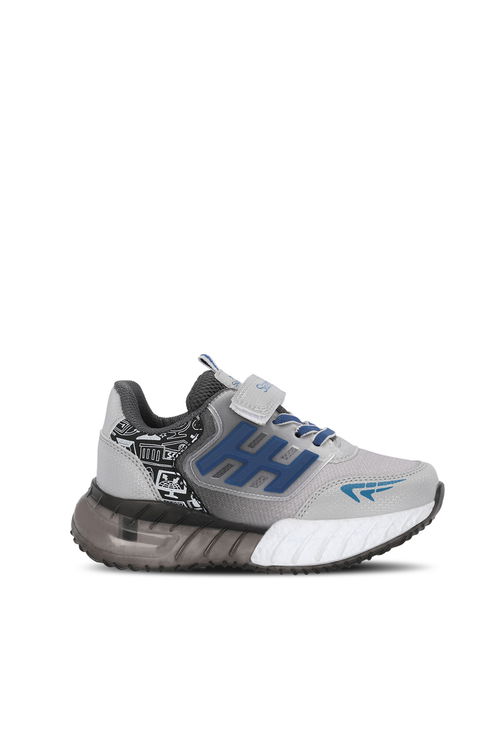Slazenger ENZO P Erkek Çocuk Gri / Saks Mavi Günlük Spor Ayakkabısı