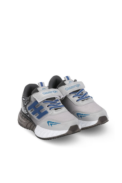 Slazenger ENZO P Erkek Çocuk Gri / Saks Mavi Günlük Spor Ayakkabısı