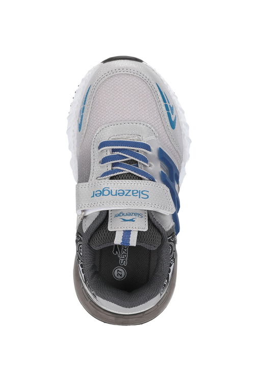 Slazenger ENZO P Erkek Çocuk Gri / Saks Mavi Günlük Spor Ayakkabısı