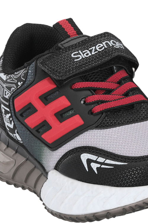 Slazenger ENZO P Unisex Çocuk Siyah / Kırmızı Günlük Spor Ayakkabısı