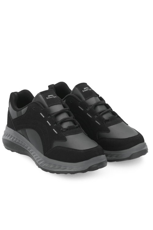 Slazenger EPIRUS I Erkek Siyah / Koyu Gri Koşu & Yürüyüş Spor Ayakkabısı