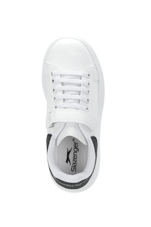 Slazenger EQUAL IN Unisex Çocuk Cırtlı Beyaz / Siyah Günlük Spor Ayakkabısı