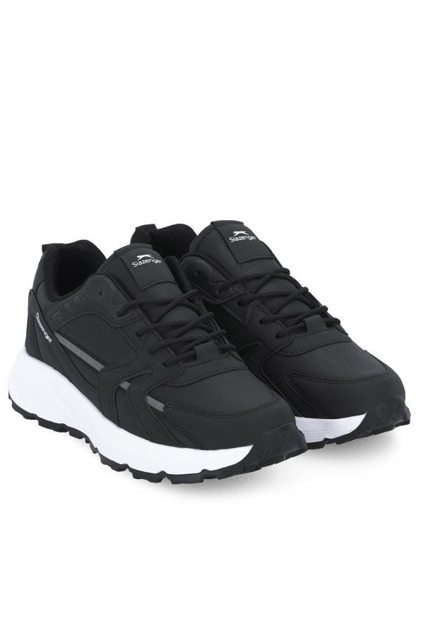 Slazenger ESPECTRO I Erkek Siyah / Beyaz Koşu & Yürüyüş Spor Ayakkabısı