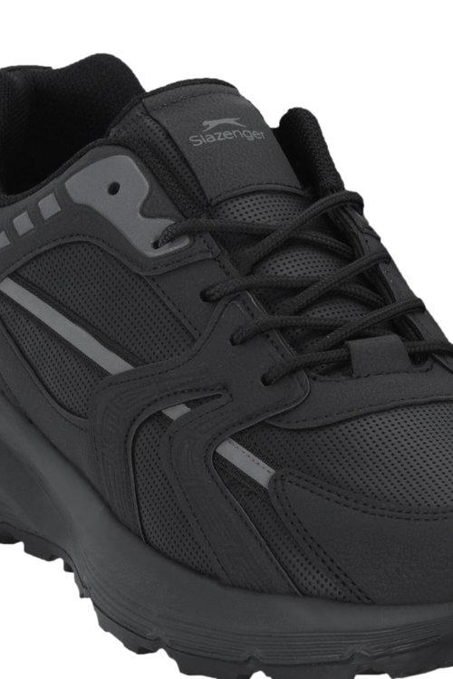 Slazenger ESPECTRO I Erkek Siyah / Koyu Gri Koşu & Yürüyüş Spor Ayakkabısı