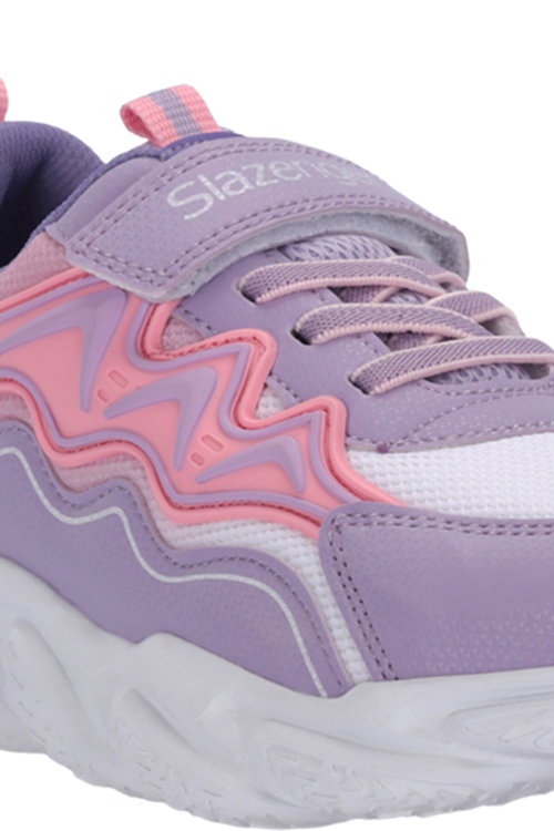 Slazenger EXPLORER I Kız Çocuk Cırt Cırtlı Lila Günlük Spor Ayakkabısı