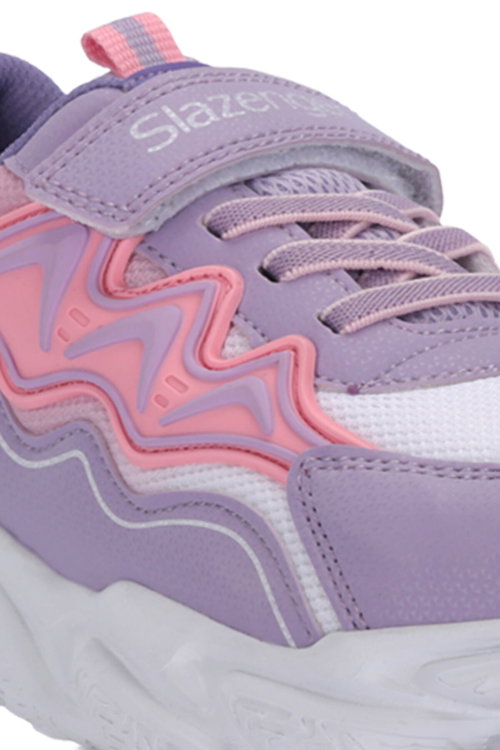 Slazenger EXPLORER I Kız Çocuk Cırt Cırtlı Lila Günlük Spor Ayakkabısı