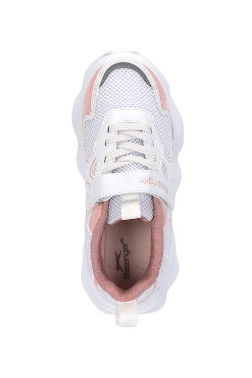 Slazenger FAST TRACK I Kız Çocuk Beyaz / Pembe Günlük Spor Ayakkabısı