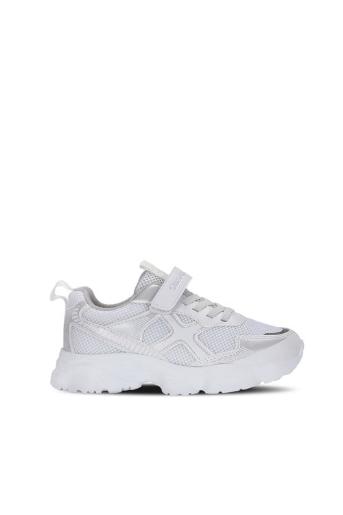 Slazenger FAST TRACK I Unisex Çocuk Beyaz / Gümüş Günlük Spor Ayakkabısı