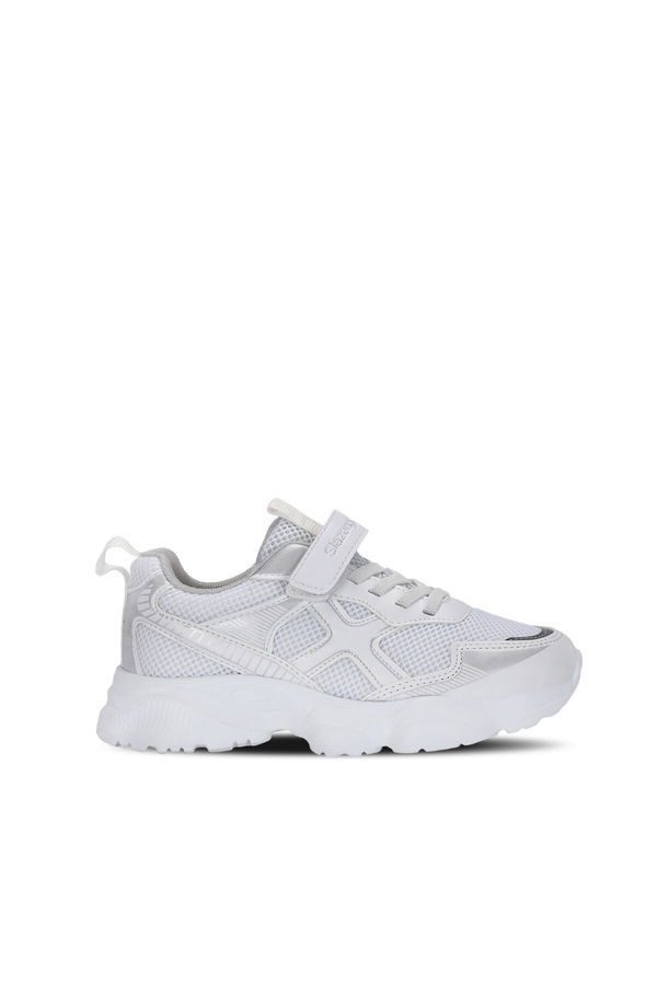 Slazenger FAST TRACK I Unisex Çocuk Beyaz / Gümüş Günlük Spor Ayakkabısı