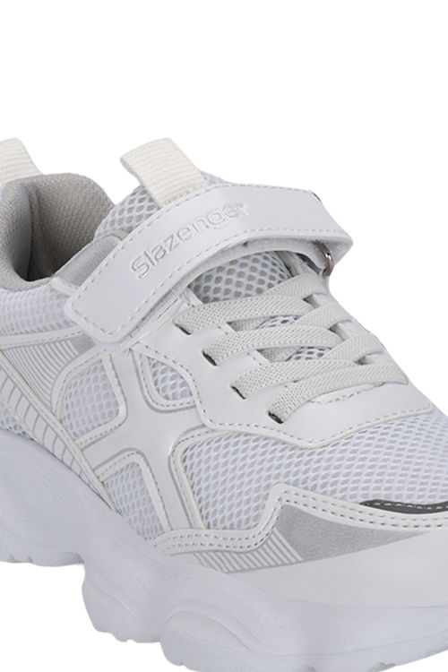 Slazenger FAST TRACK I Unisex Çocuk Beyaz / Gümüş Günlük Spor Ayakkabısı