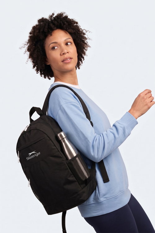 Slazenger FAVENTO Unisex Siyah / Beyaz Omuz Çantası