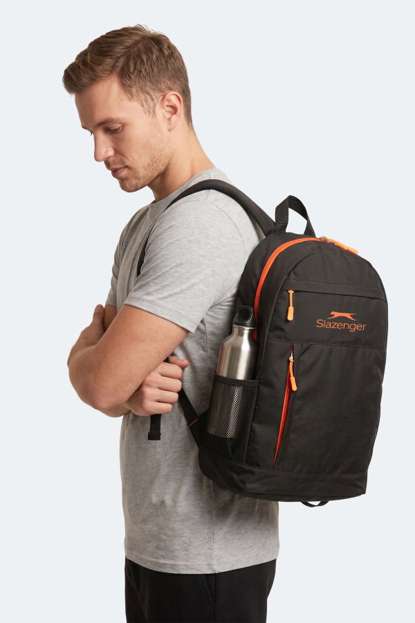 Slazenger FAVENTO Unisex Siyah / Turuncu Omuz Çantası