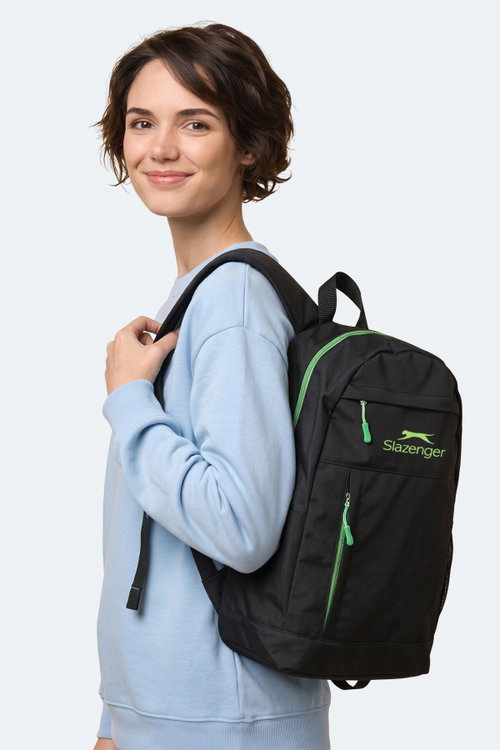 Slazenger FAVENTO Unisex Siyah / Yeşil Omuz Çantası