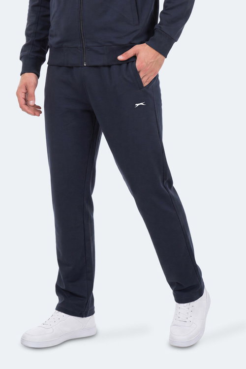 Slazenger FEDOR Erkek Dik Yaka Fermuarlı Lacivert Eşofman Takımı