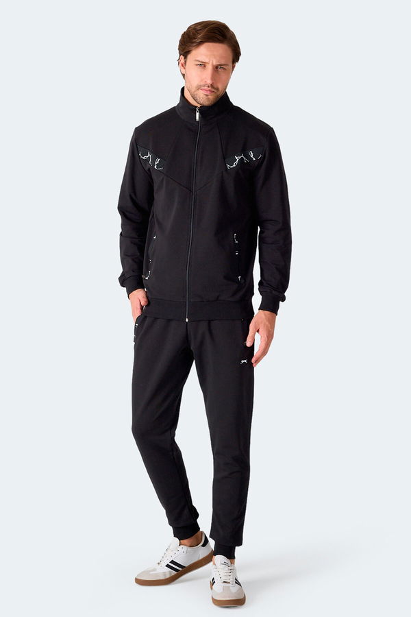Slazenger FELON Erkek Siyah Eşofman Takımı