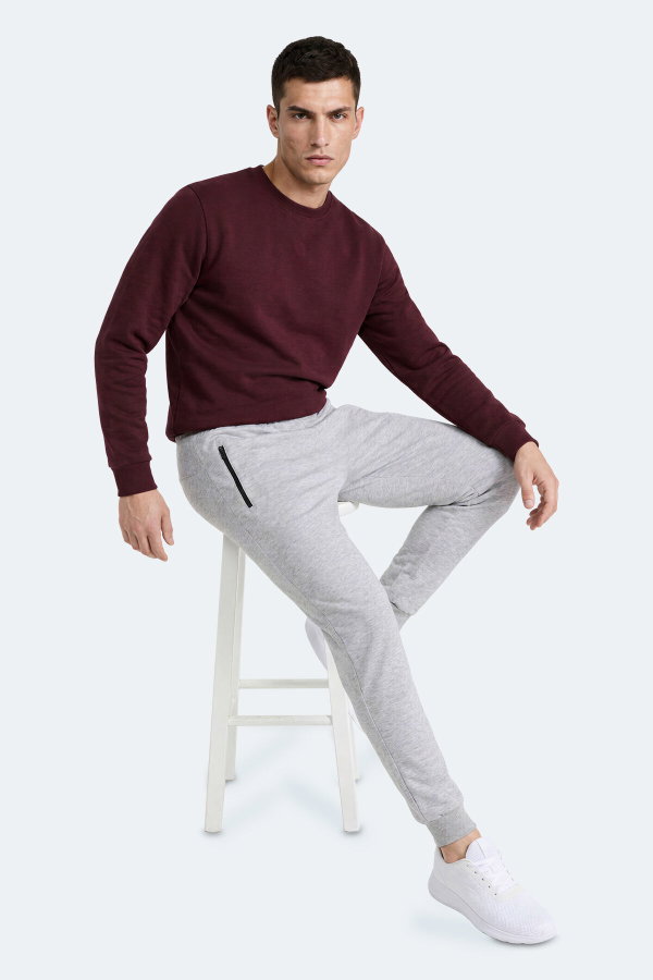 Slazenger FERNON Erkek Cepli Gri Eşofman Altı