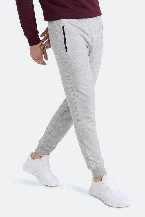 Slazenger FERNON Erkek Cepli Gri Eşofman Altı