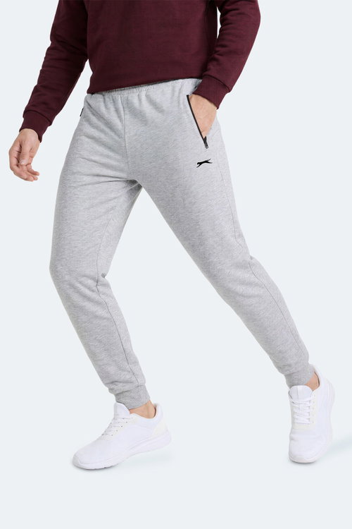 Slazenger FERNON Erkek Cepli Gri Eşofman Altı