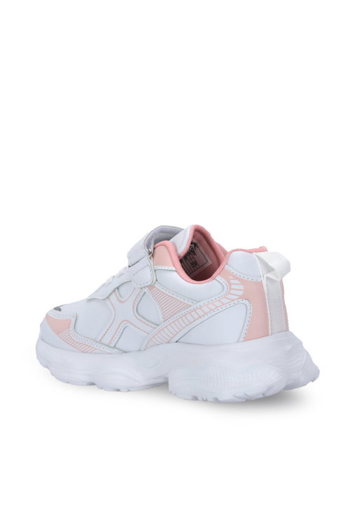 Slazenger FIFFY Kız Çocuk Cırtlı Beyaz / Pembe Günlük Spor Ayakkabısı