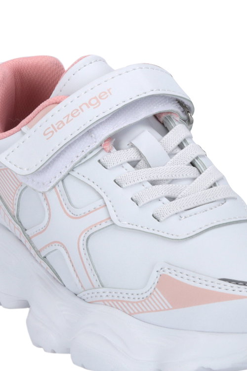 Slazenger FIFFY Kız Çocuk Cırtlı Beyaz / Pembe Günlük Spor Ayakkabısı