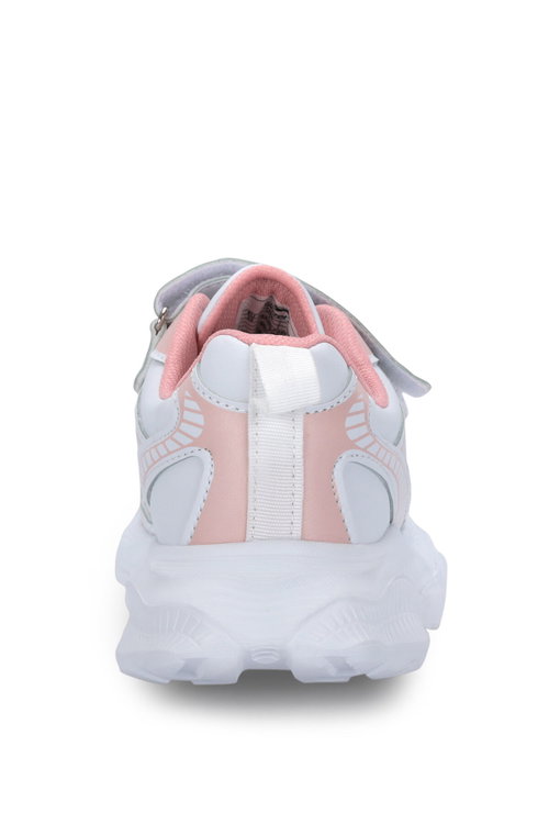 Slazenger FIFFY Kız Çocuk Cırtlı Beyaz / Pembe Günlük Spor Ayakkabısı