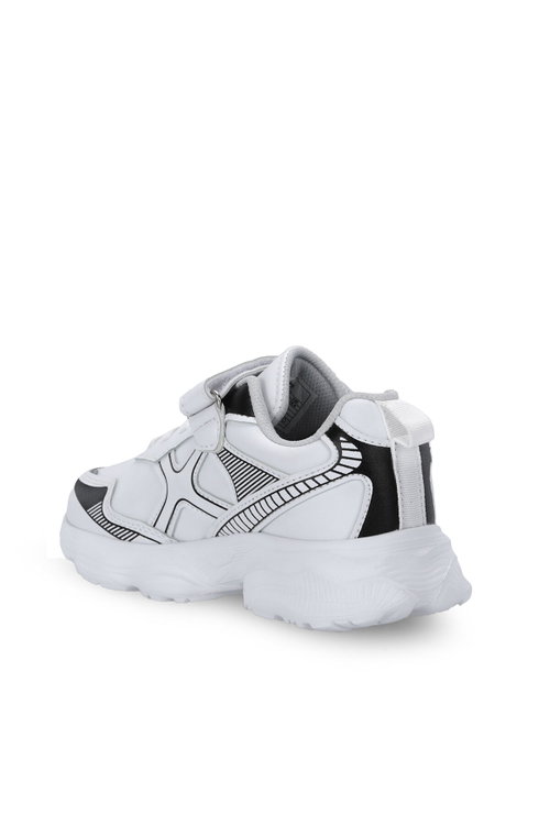 Slazenger FIFFY Unisex Çocuk Cırtlı Beyaz / Siyah Günlük Spor Ayakkabısı