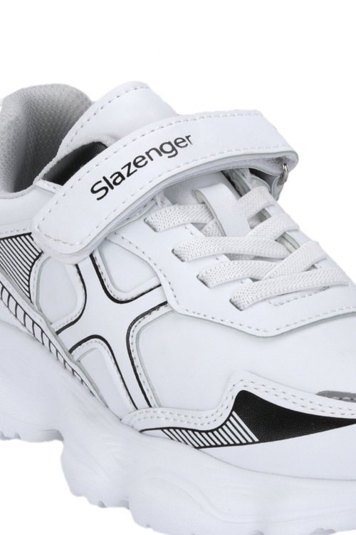 Slazenger FIFFY Unisex Çocuk Cırtlı Beyaz / Siyah Günlük Spor Ayakkabısı
