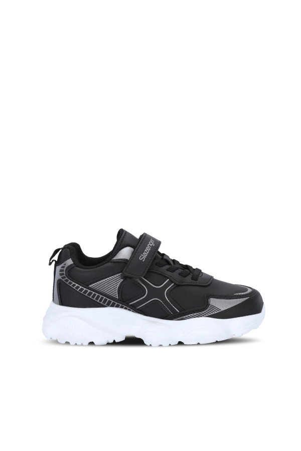 Slazenger FIFFY Unisex Çocuk Cırtlı Siyah / Gümüş Günlük Spor Ayakkabısı