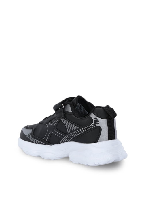 Slazenger FIFFY Unisex Çocuk Cırtlı Siyah / Gümüş Günlük Spor Ayakkabısı