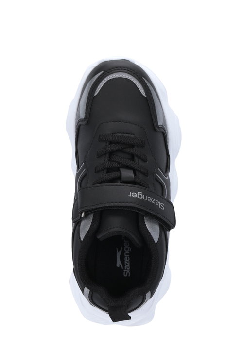 Slazenger FIFFY Unisex Çocuk Cırtlı Siyah / Gümüş Günlük Spor Ayakkabısı