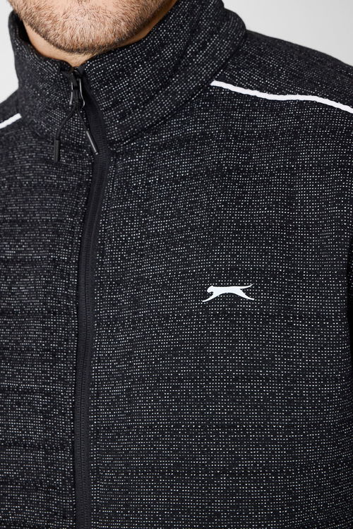 Slazenger FIORA Erkek Fermuarlı Dik Yaka Cepli Siyah Eşofman Takımı Slazenger FIORA Erkek Fermuarlı Dik Yaka Cepli Siyah Eşofman Takımı
