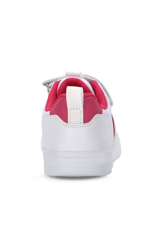 Slazenger FIORA Kız Çocuk Cırt Cırtlı Beyaz / Fuşya Günlük Spor Ayakkabısı