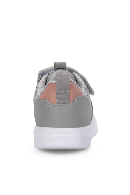 Slazenger FIORA Kız Çocuk Cırt Cırtlı Gri / Pembe Günlük Spor Ayakkabısı