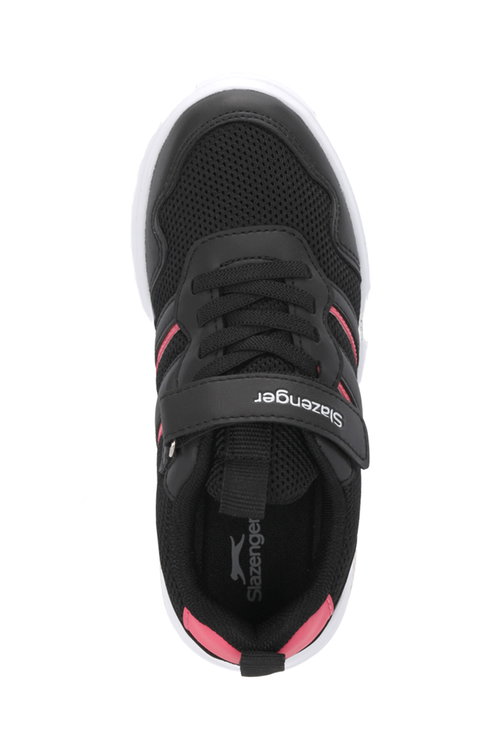 Slazenger FIORA Kız Çocuk Cırt Cırtlı Siyah / Pembe Günlük Spor Ayakkabısı