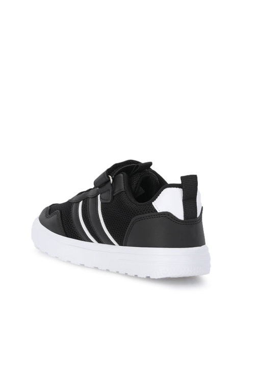 Slazenger FIORA Unisex Çocuk Cırt Cırtlı Siyah / Beyaz Günlük Spor Ayakkabısı