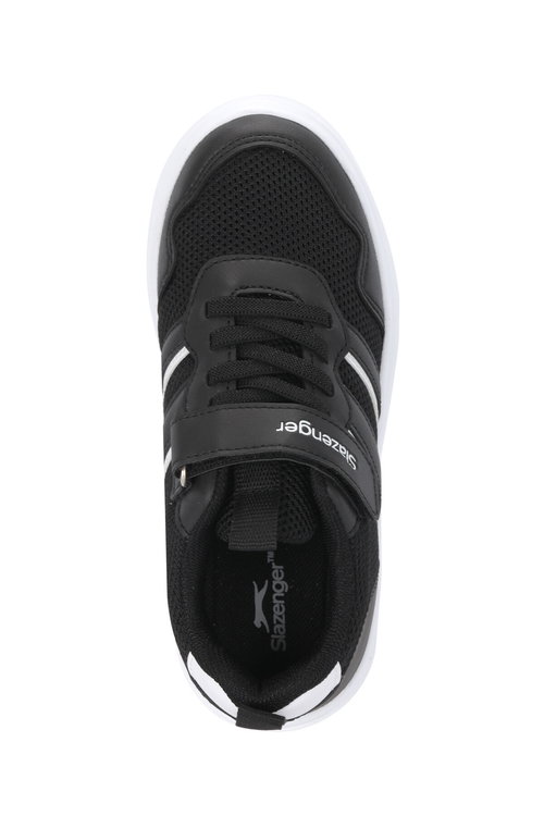 Slazenger FIORA Unisex Çocuk Cırt Cırtlı Siyah / Beyaz Günlük Spor Ayakkabısı