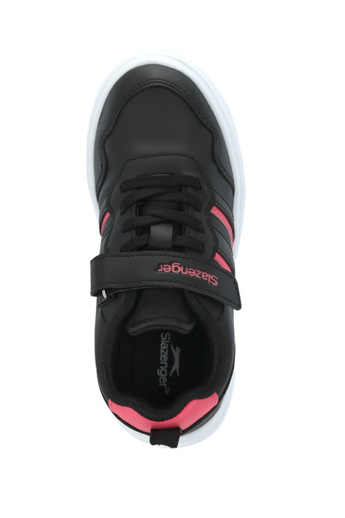 Slazenger FIVORA Kız Çocuk Cırtlı Siyah / Fuşya Günlük Spor Ayakkabısı
