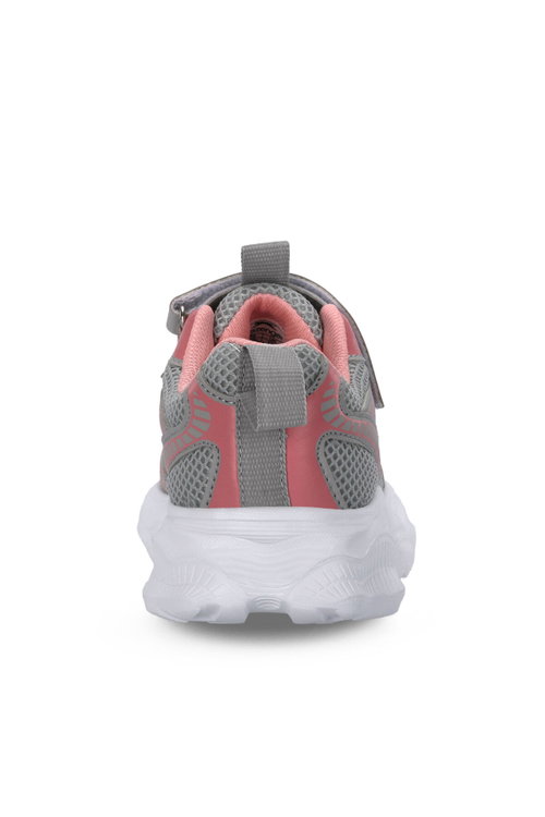 Slazenger FIZZY Kız Çocuk Cırt Cırtlı Gri / Pembe Günlük Spor Ayakkabısı