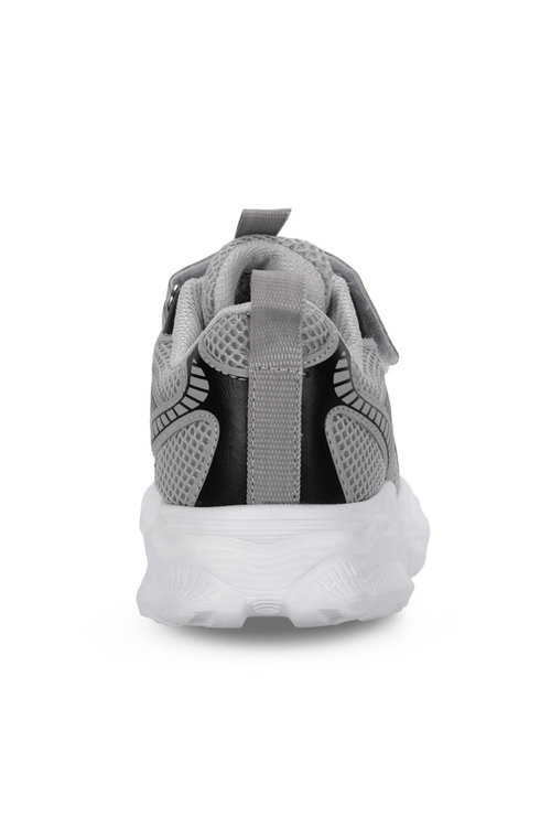 Slazenger FIZZY Unisex Çocuk Cırt Cırtlı Gri / Siyah Günlük Spor Ayakkabısı