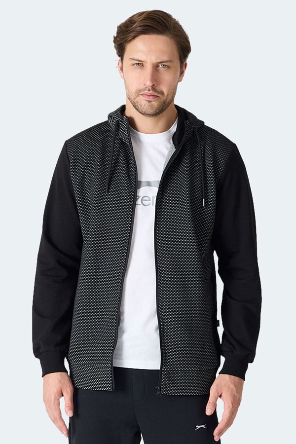 Slazenger FLAME Erkek Siyah Sweatshirt
