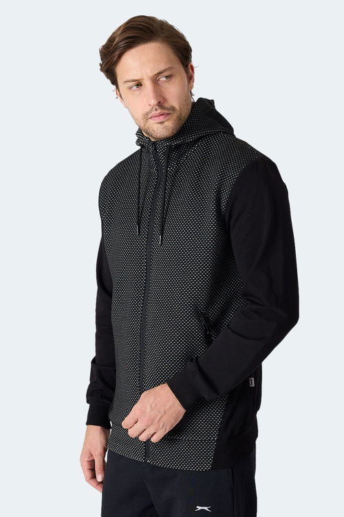 Slazenger FLAME Erkek Siyah Sweatshirt