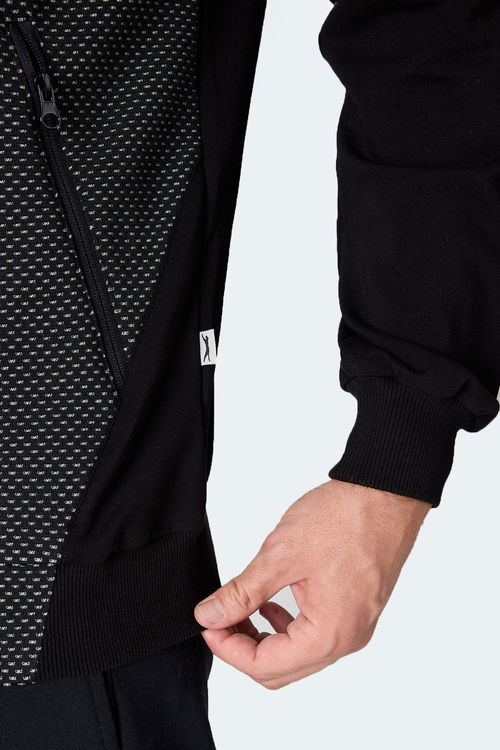 Slazenger FLAME Erkek Siyah Sweatshirt